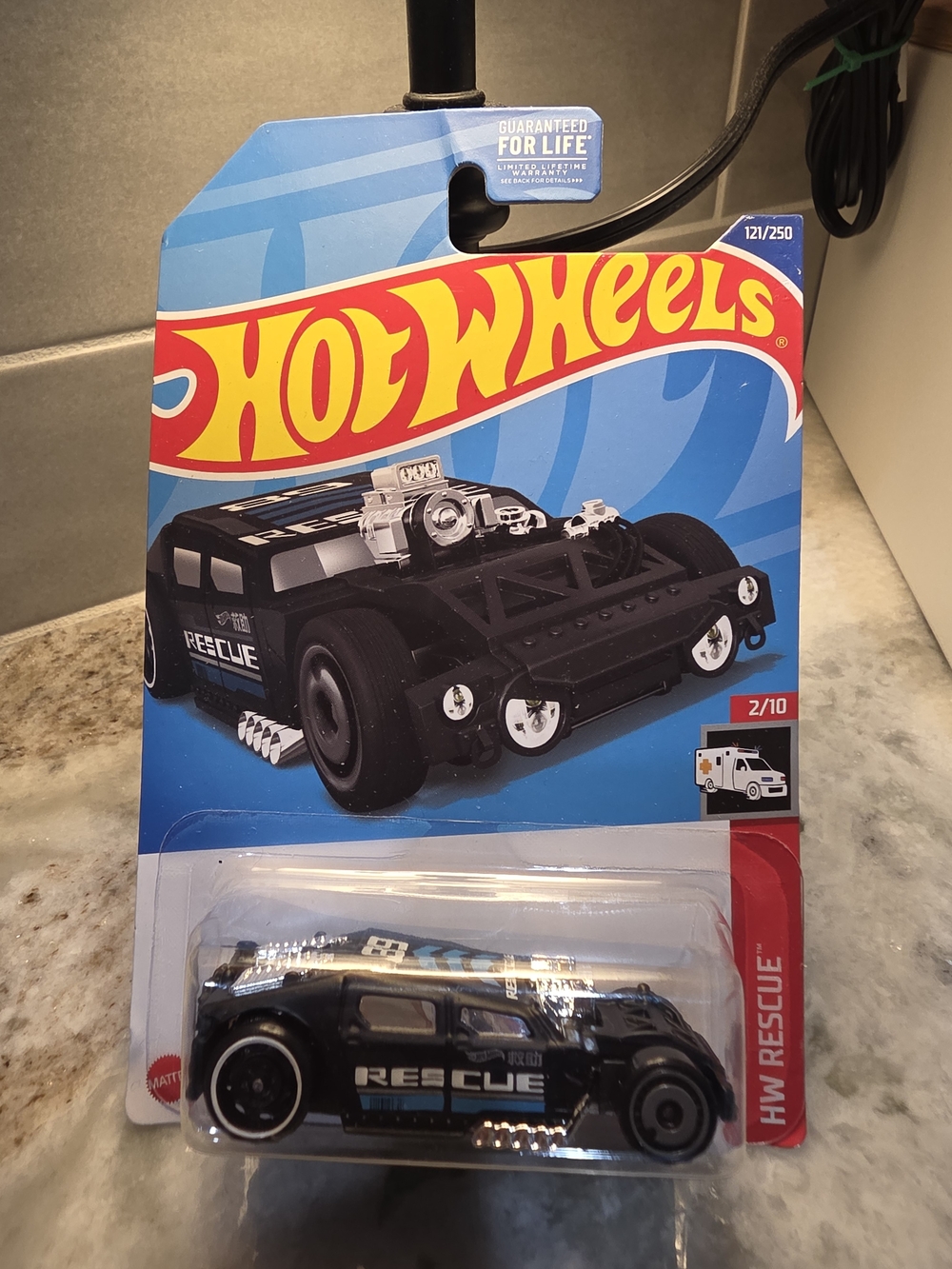 Hot Wheels Black Rescue Vehicle Toy Car